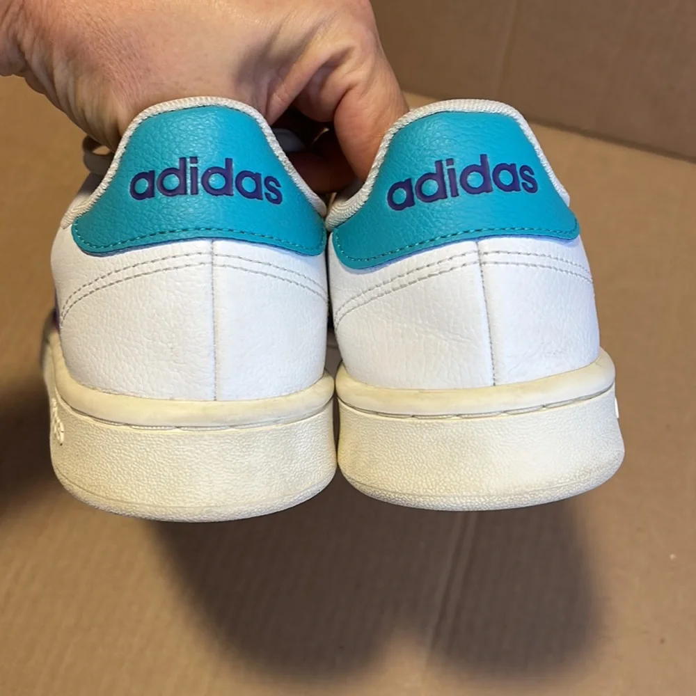 Adidas Women’s White Grand Court 'Energy Ink' Grant Court Sneakers size US 8.5 - Picture 13 of 15